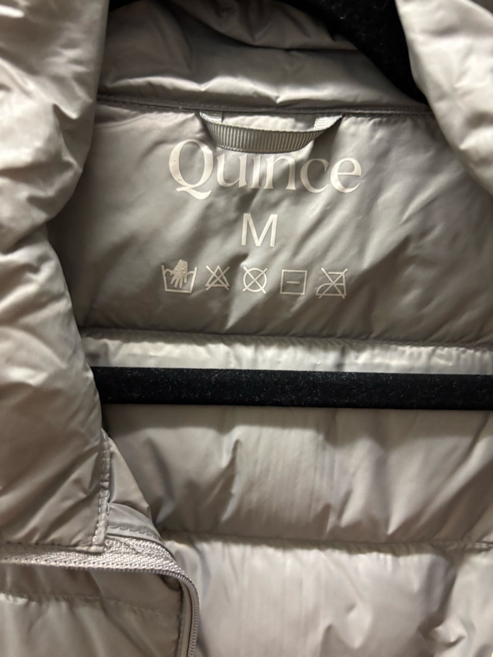 Quince Light Gray Quilted Puffer Jacket - Picture 6 of 6